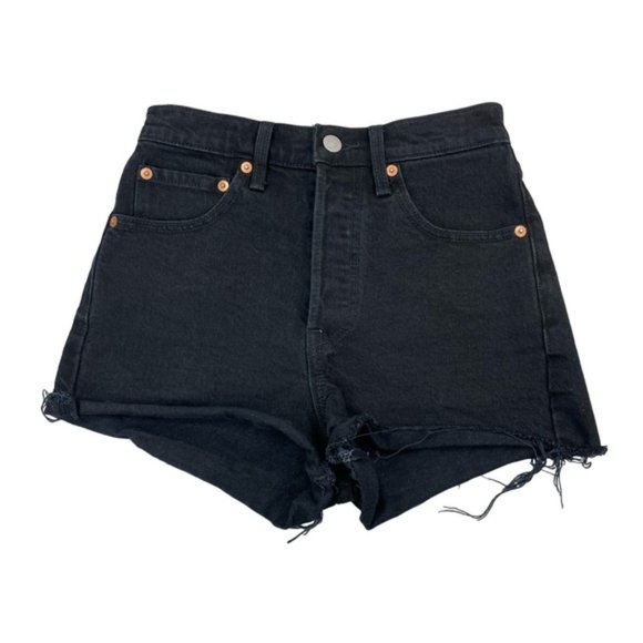 Levi's Pants - LEVI'S Premium Ribcage Raw Hem Denim Short 24 Button Fly